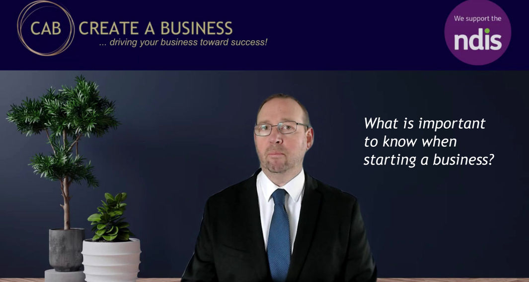 What is important to know when starting a business